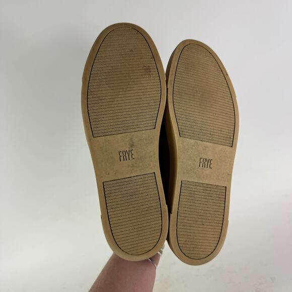 Frye Ivy Sneakers Women's 8.5 Brown Leather Slip-On Comfort Low Top Round Toe - Picture 8 of 10